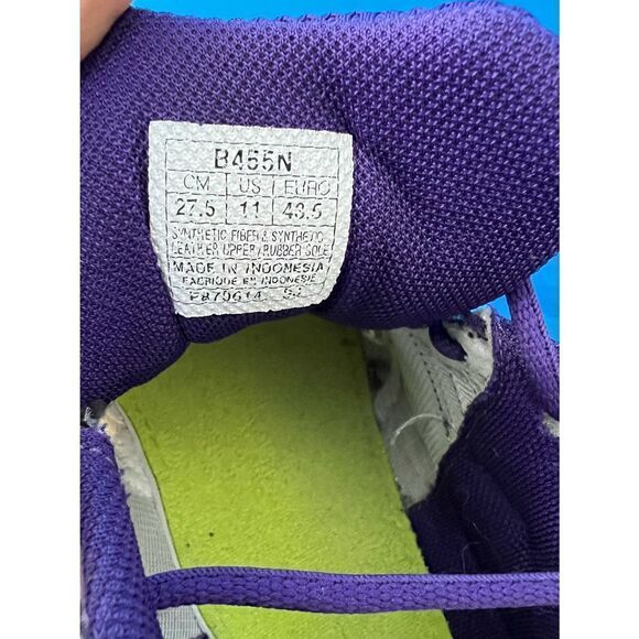 Asics Gel Rocket Women White Purple Volleyball Trainers Shoes Size11 B455N-0133 - Picture 5 of 6